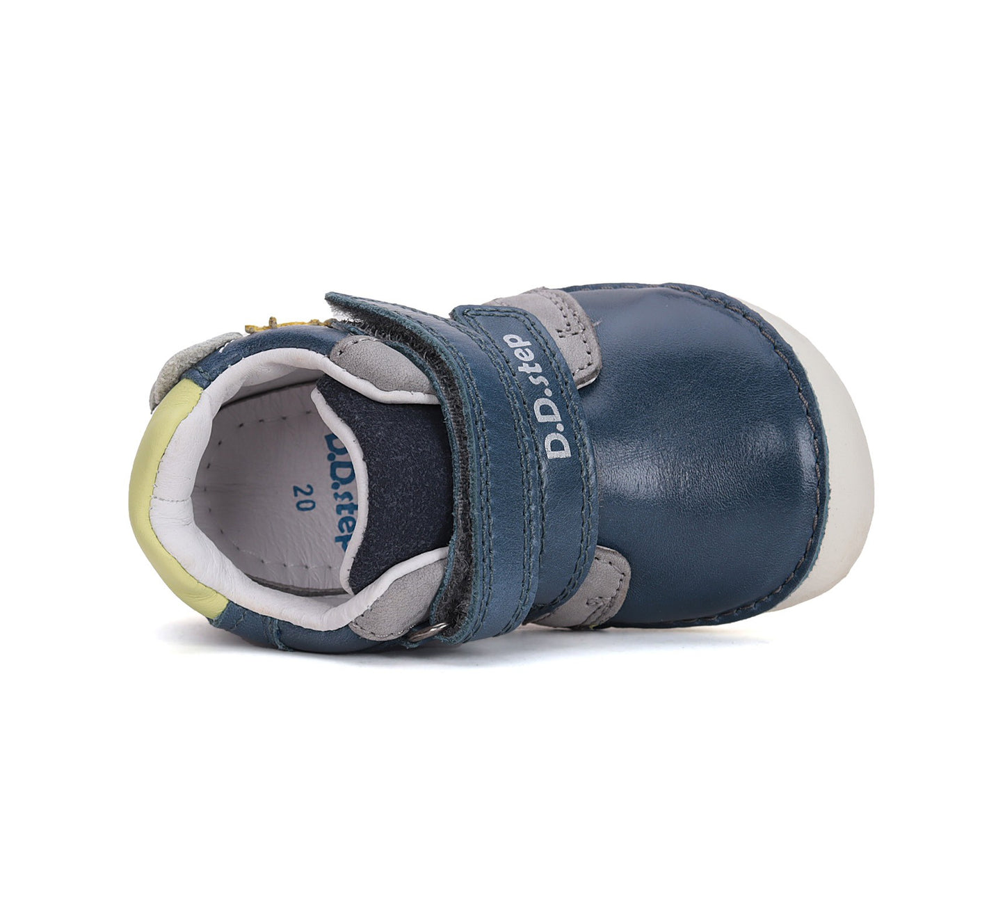 Barefoot D.D.Step batai mėlyna berniukams rudeniui ir pavasariui – natūralaus judesio laisvė