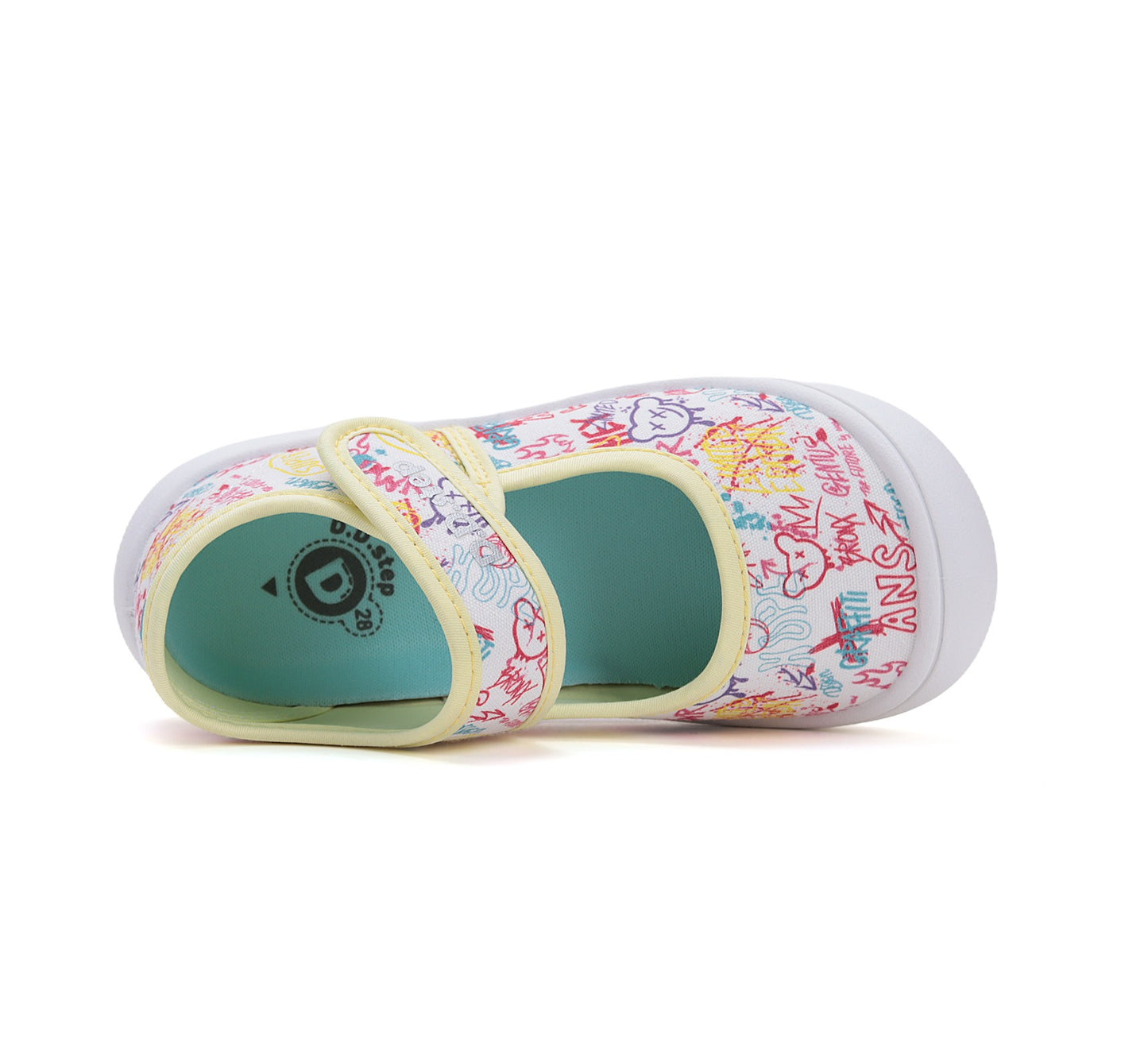 D.D.Step batai balta mergaitėms – su vilnos pamušalu, itin lengvi