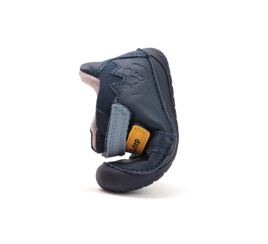 Barefoot D.D.Step batai mėlyna berniukams rudeniui ir pavasariui – natūralaus judesio laisvė