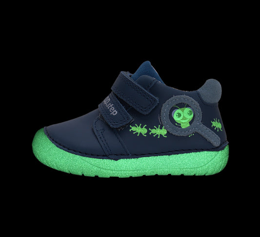 Barefoot D.D.Step batai mėlyna berniukams rudeniui ir pavasariui – natūralaus judesio laisvė