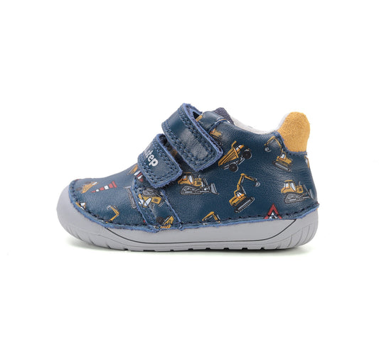 Barefoot D.D.Step batai mėlyna berniukams rudeniui ir pavasariui – natūralaus judesio laisvė