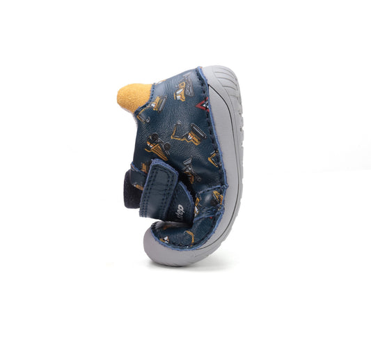 Barefoot D.D.Step batai mėlyna berniukams rudeniui ir pavasariui – natūralaus judesio laisvė