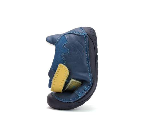 Barefoot D.D.Step batai mėlyna berniukams rudeniui ir pavasariui – natūralaus judesio laisvė