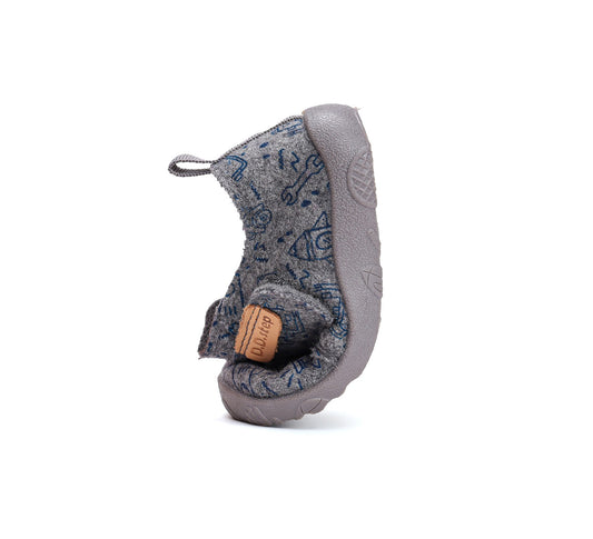 Barefoot D.D.Step batai berniukams – su vilnos pamušalu, natūralaus judesio laisvė