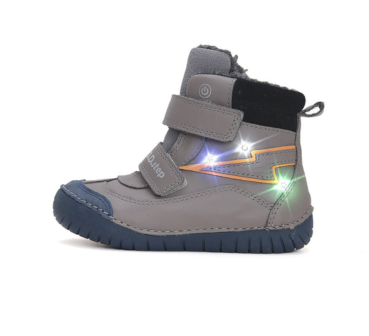 D.D.Step batai berniukams – su dirbtiniu kailio pamušalu, su LED pašvietimu, itin lengvi