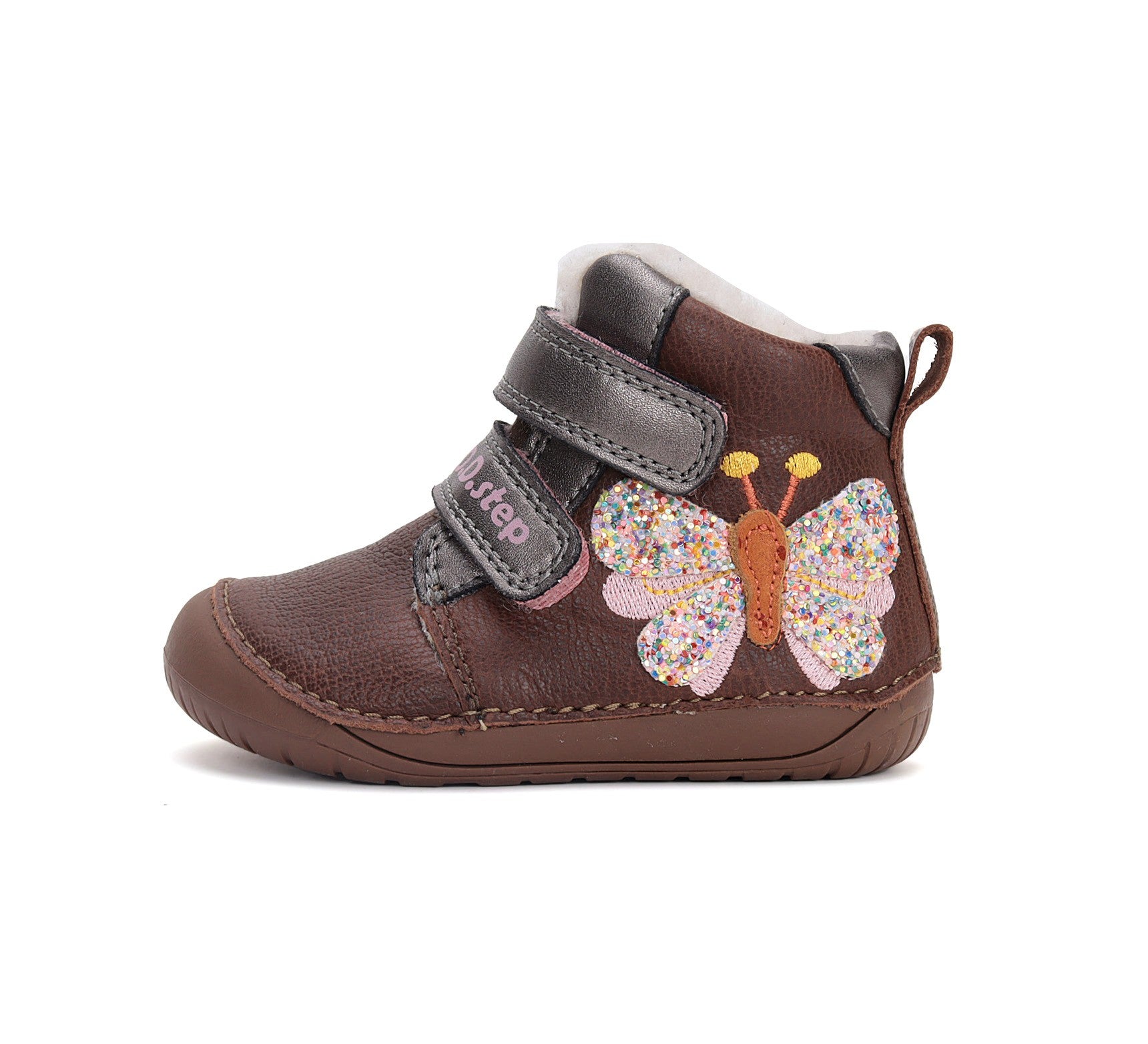 Barefoot D.D.Step batai mergaitėms – su dirbtiniu kailio pamušalu, natūralaus judesio laisvė