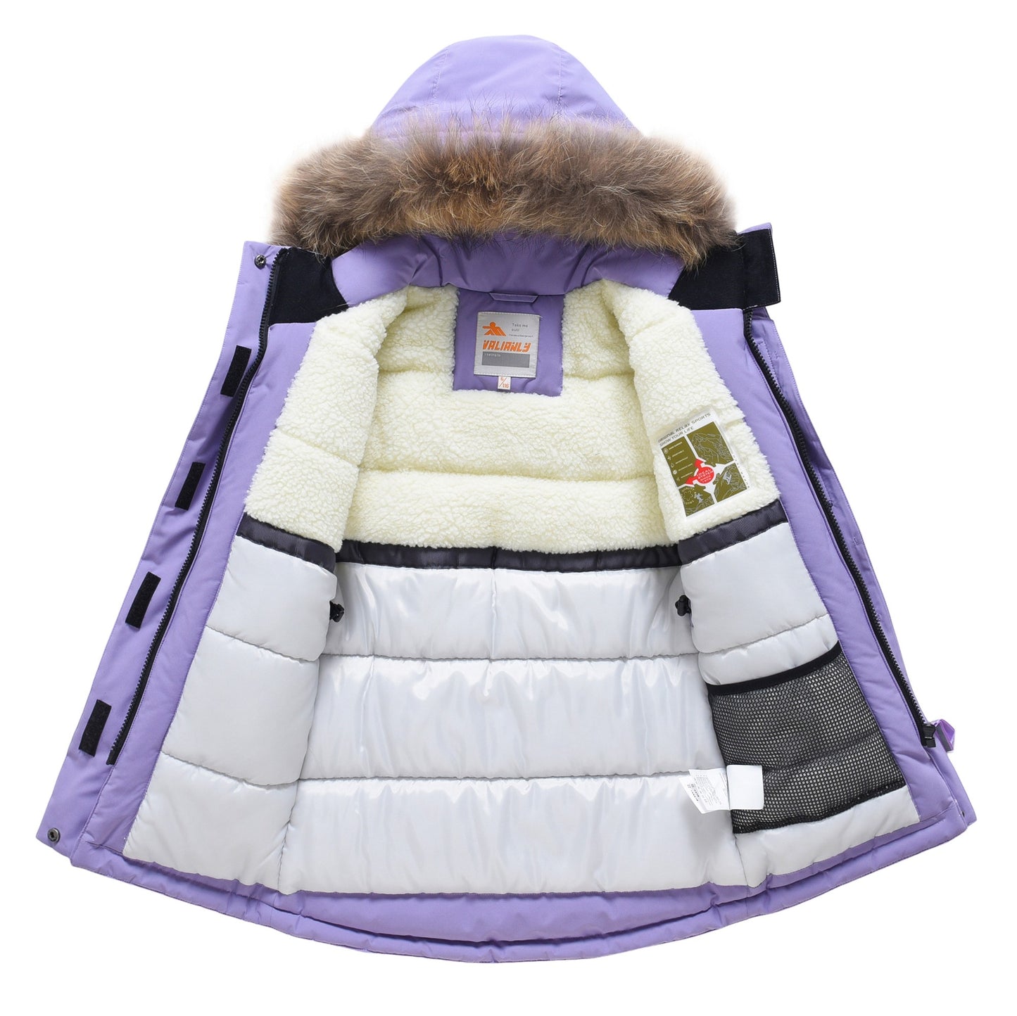 Valianly violetinė žieminė striukė/paltas mergaitei 9532_116-134