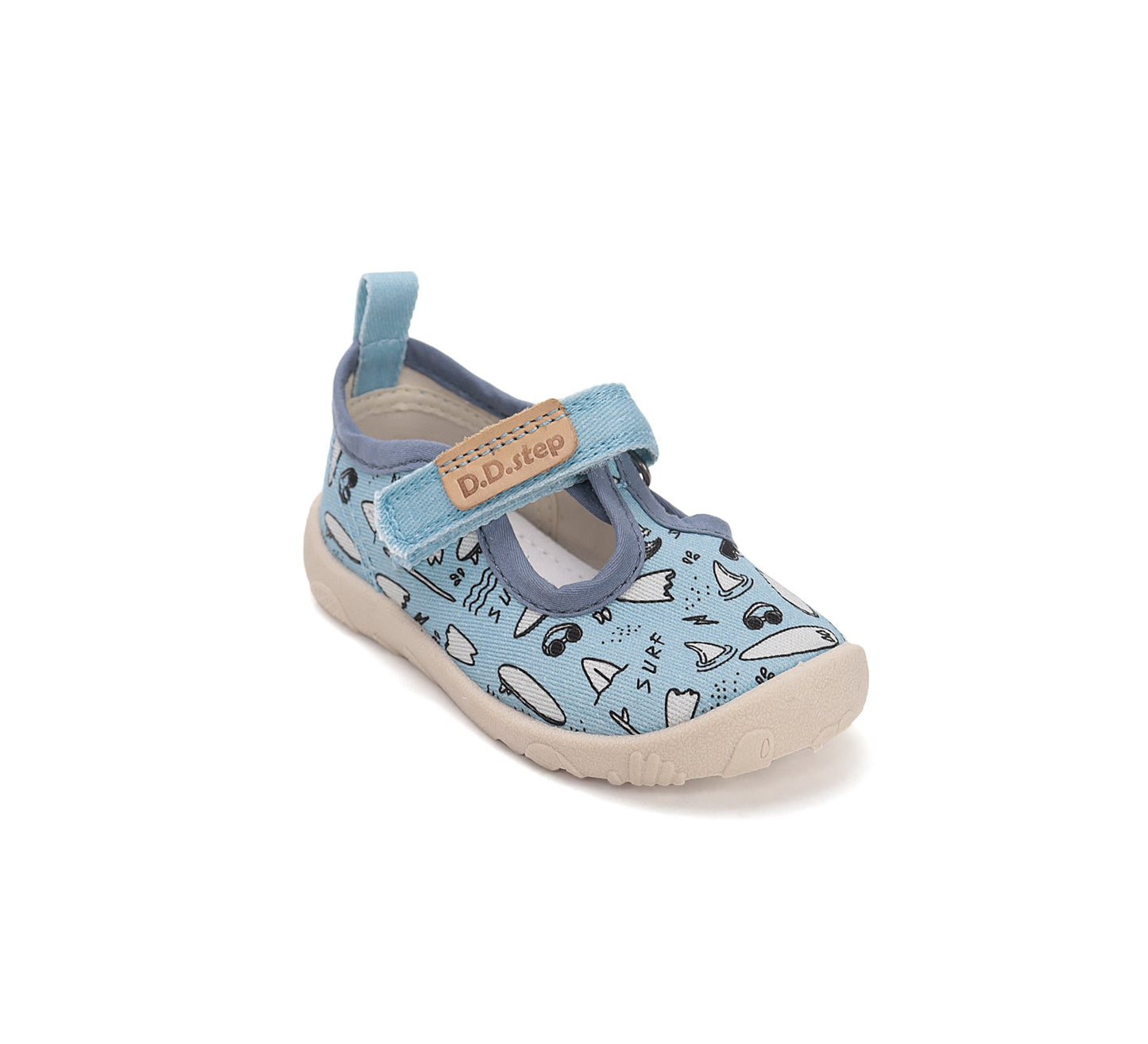 D.D.Step barefoot leisure shoes for boys canvas indoor C086-61137M