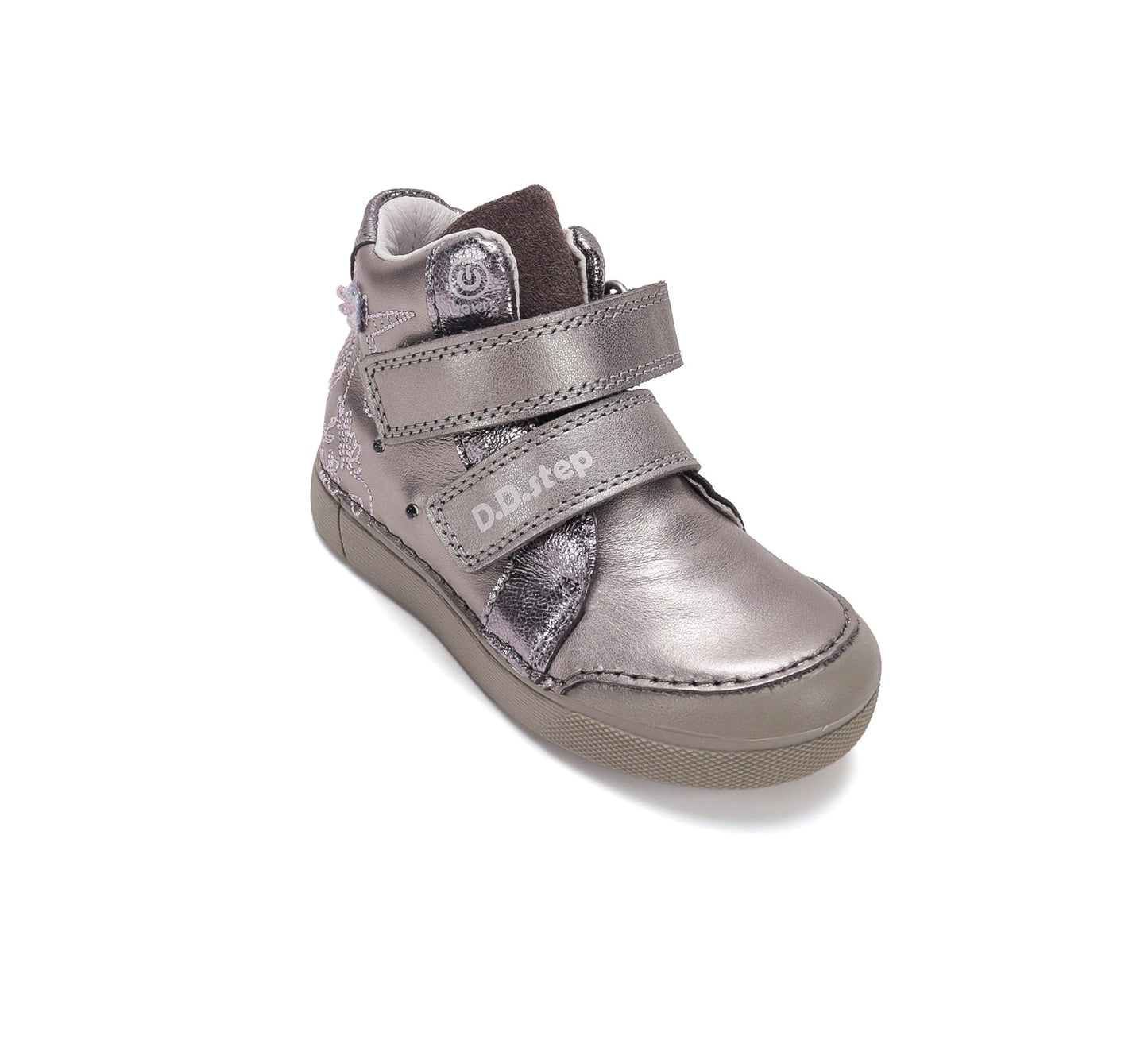 D.D.Step LED laisvalaikio batai mergaitėms sidabriniai A068-62147AM