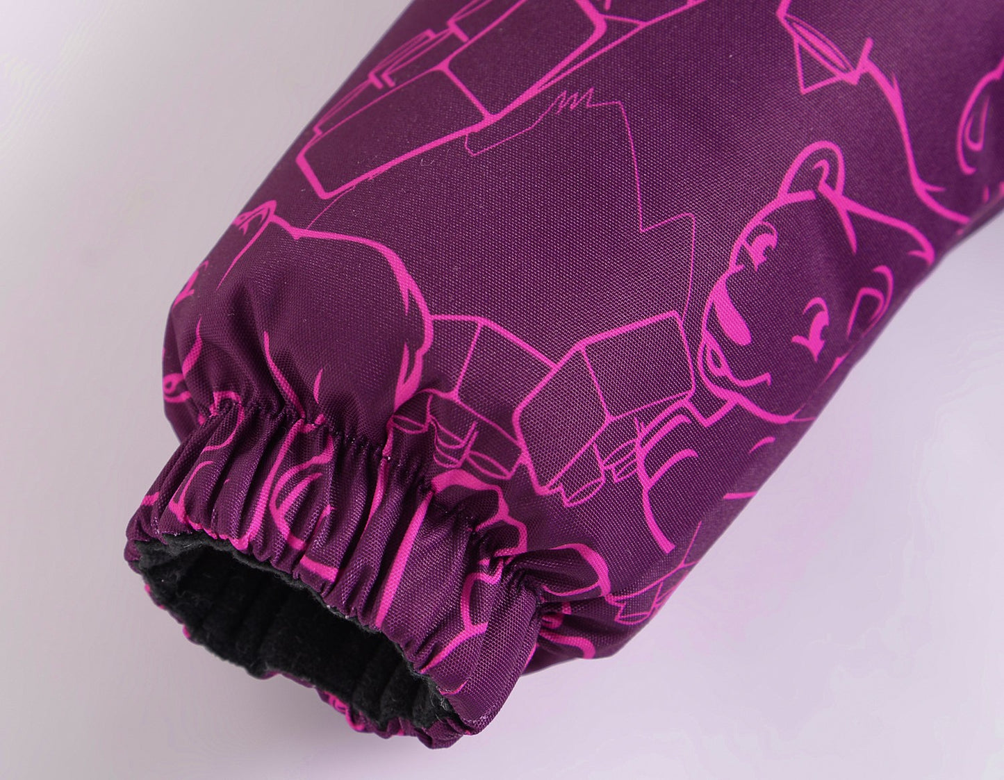 Burgundy 2-piece winter VALIANLY overalls for girls 86-116