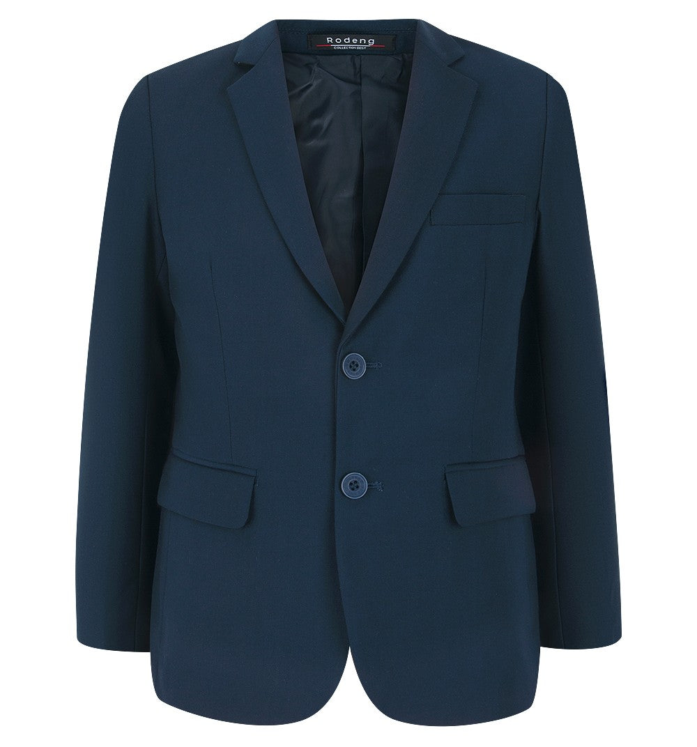 116-152 cm klasiska zila jaka zēniem uz skolu NORMAL