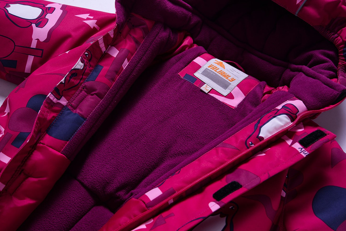 Solid pink winter VALIANLY jumpsuit 86-116