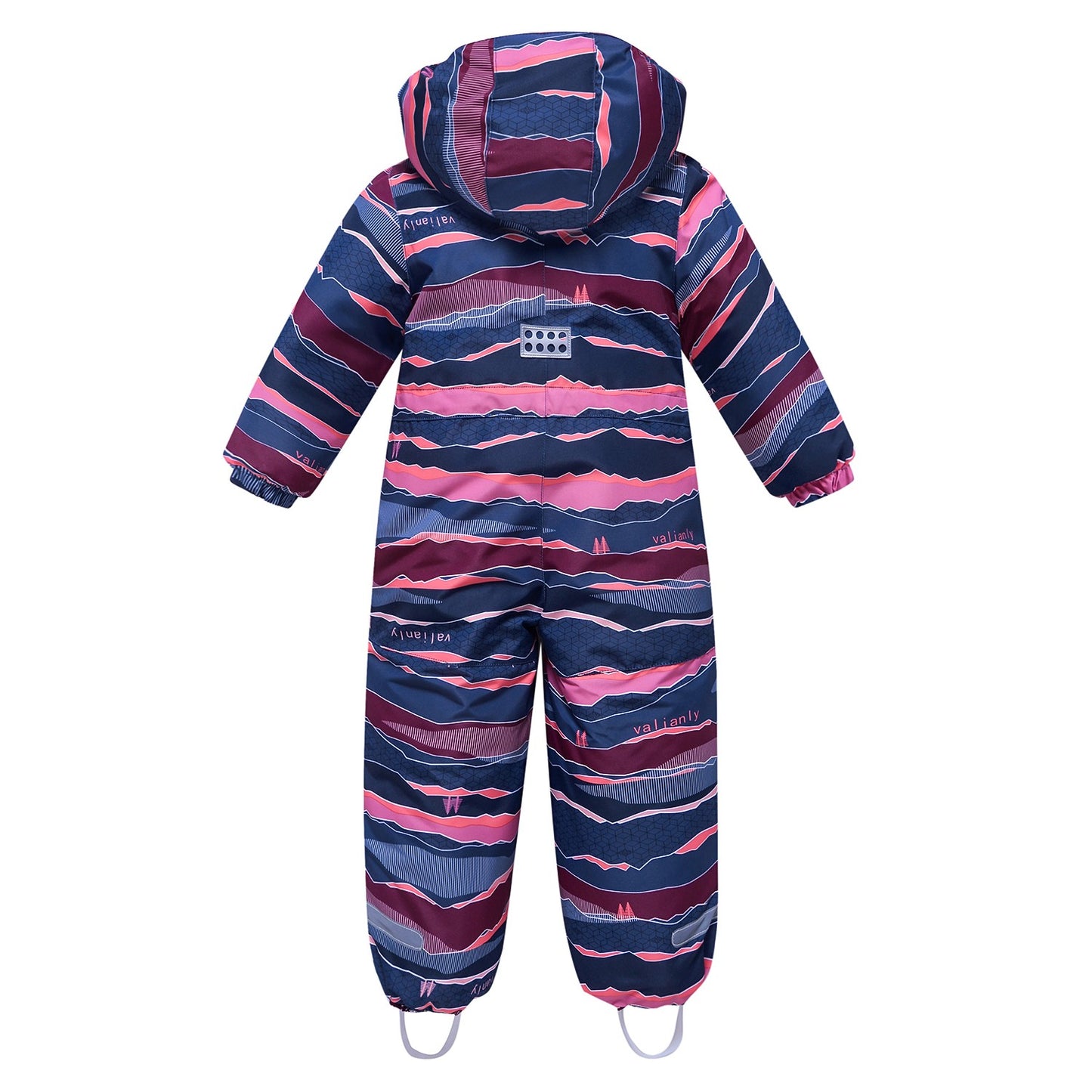 Solid blue winter VALIANLY jumpsuit 98-128