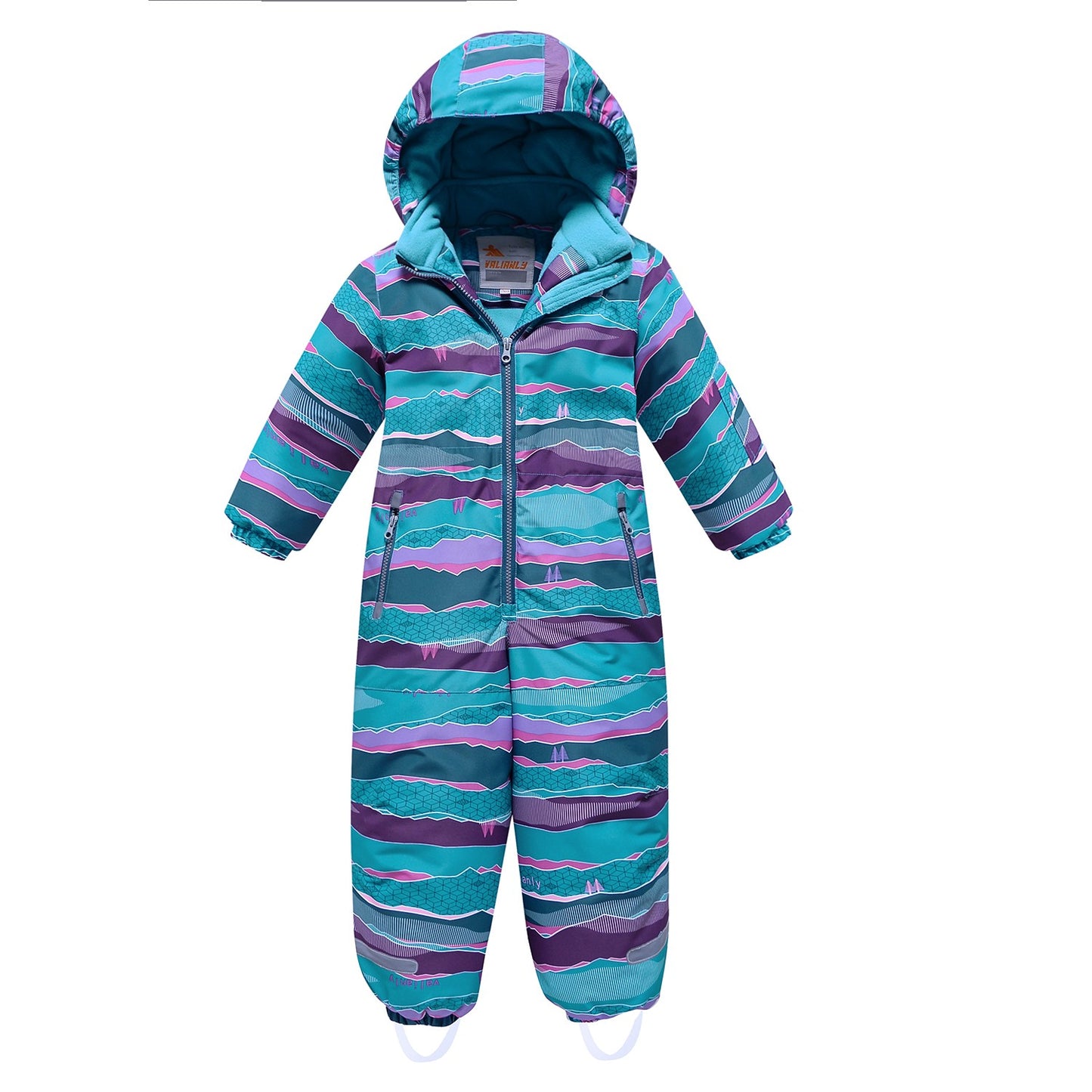 Solid green winter VALIANLY jumpsuit 98-128