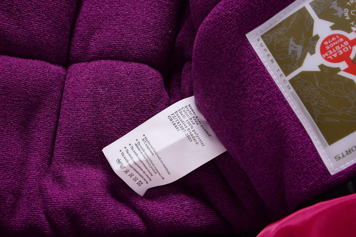 Red 2-piece winter VALIANLY overalls for girls 86-116