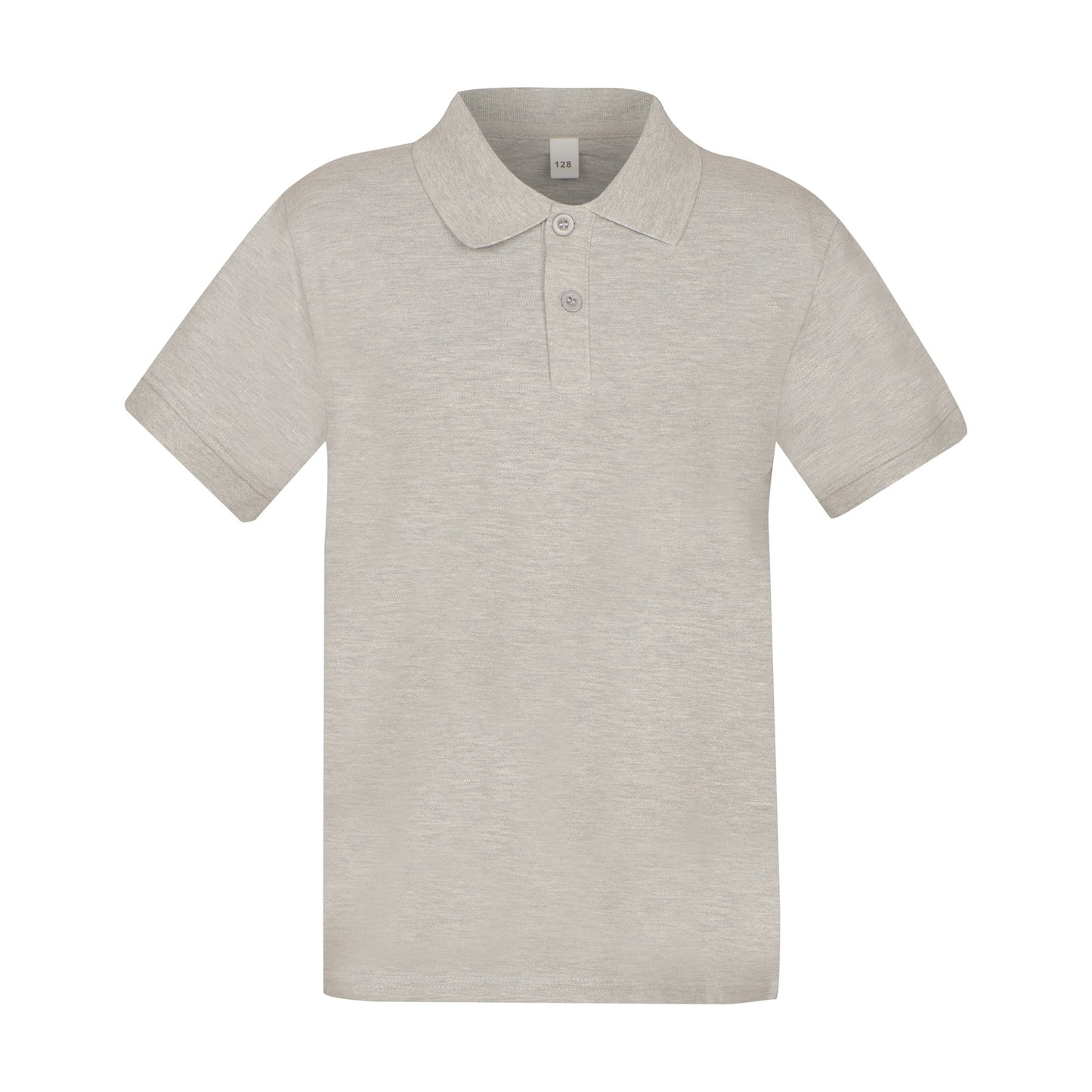 Pelēks POLO krekls ar īsām piedurknēm 128-152 d.