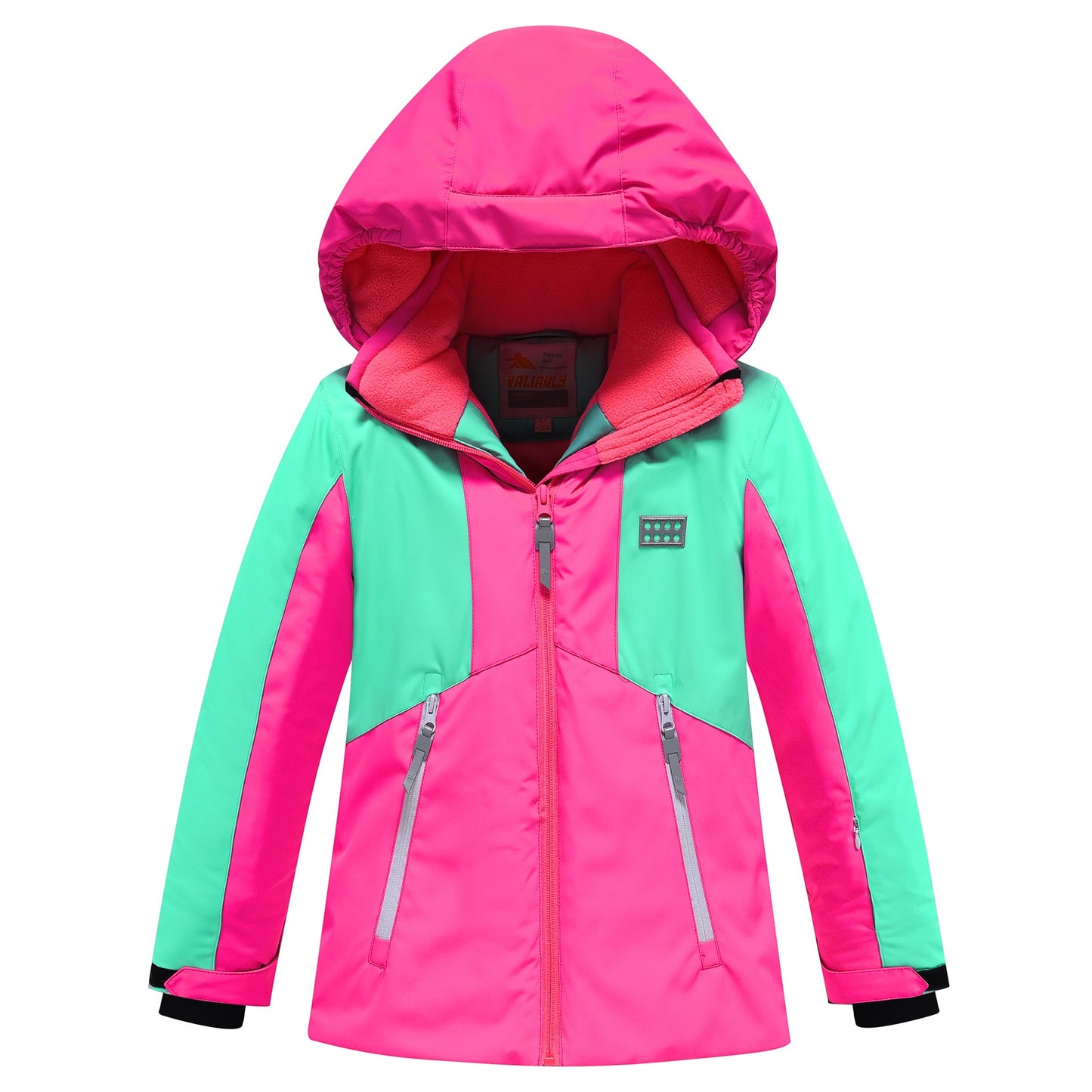 2-daļīgs rozā Valianly ziemas kombinezons 128-158