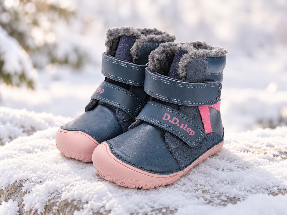 D.D.Step barefoot žieminiai batai vaikams su pašiltinimu