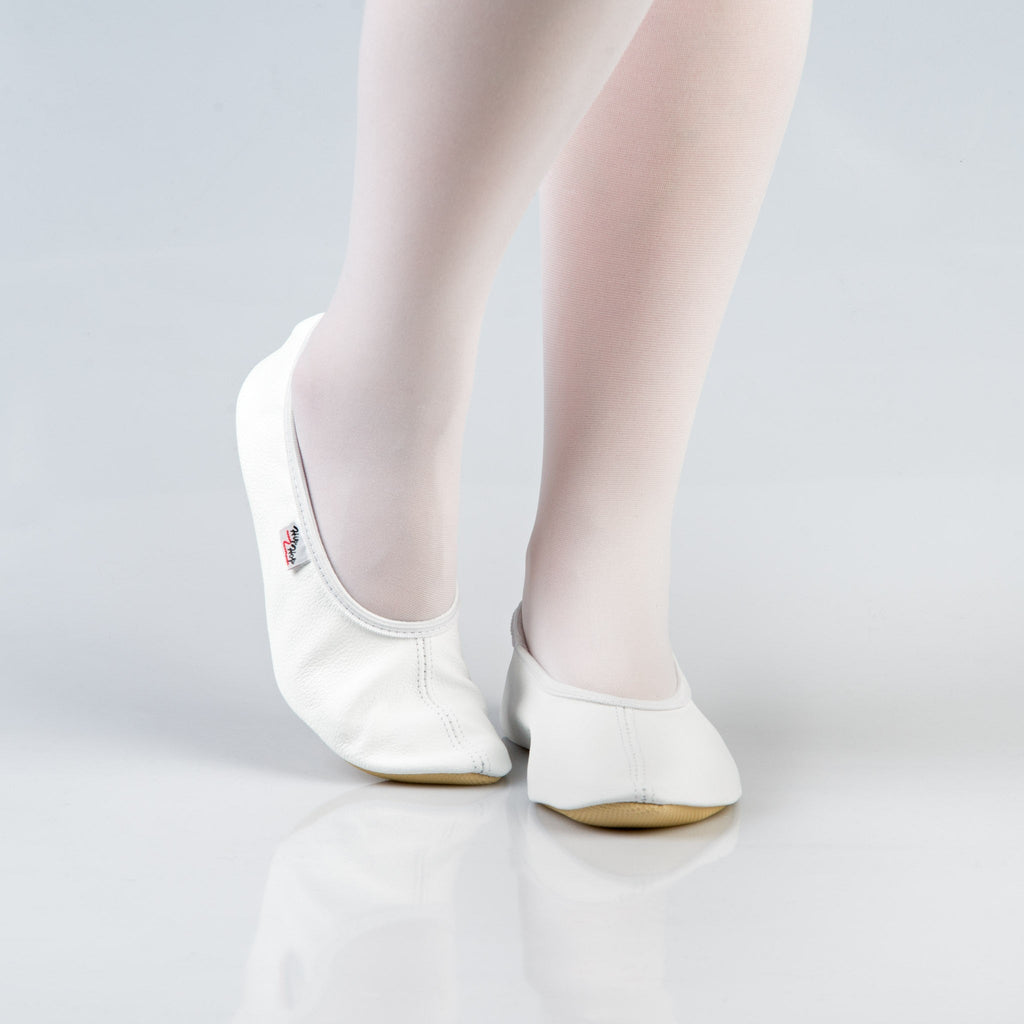 Ritico  balti šokių gimnastikos bateliai (češkės) S110-BALTOS