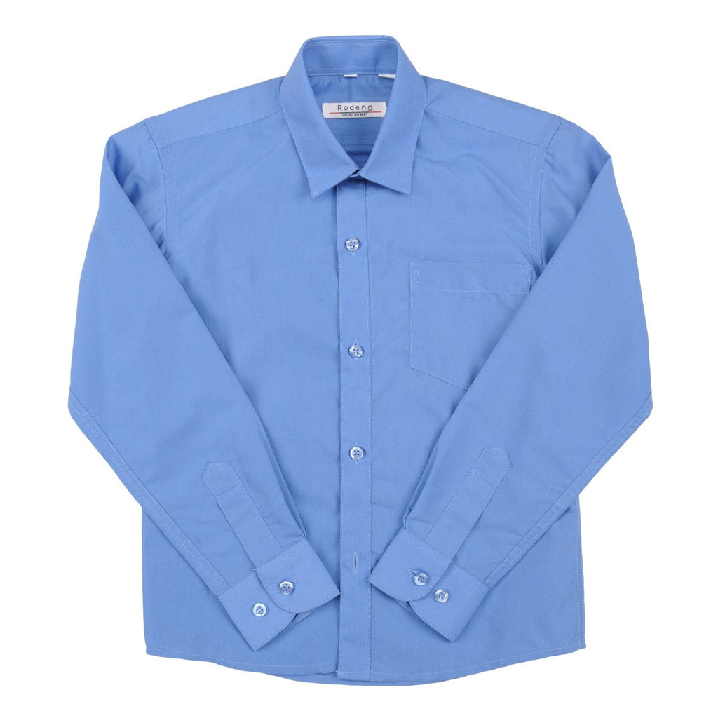 Rodeng boys' long-sleeved blue shirt BMA10027