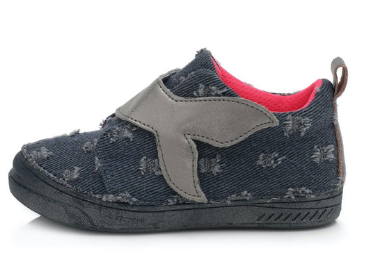 D.D.Step batai mėlyna mergaitėms rudeniui ir pavasariui – su lipdukais