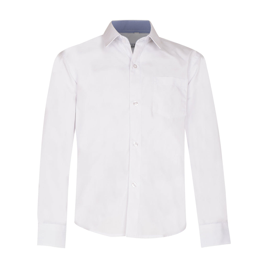 Rodeng Boys' long-sleeved white normal T-shirt TF1314226_122-158