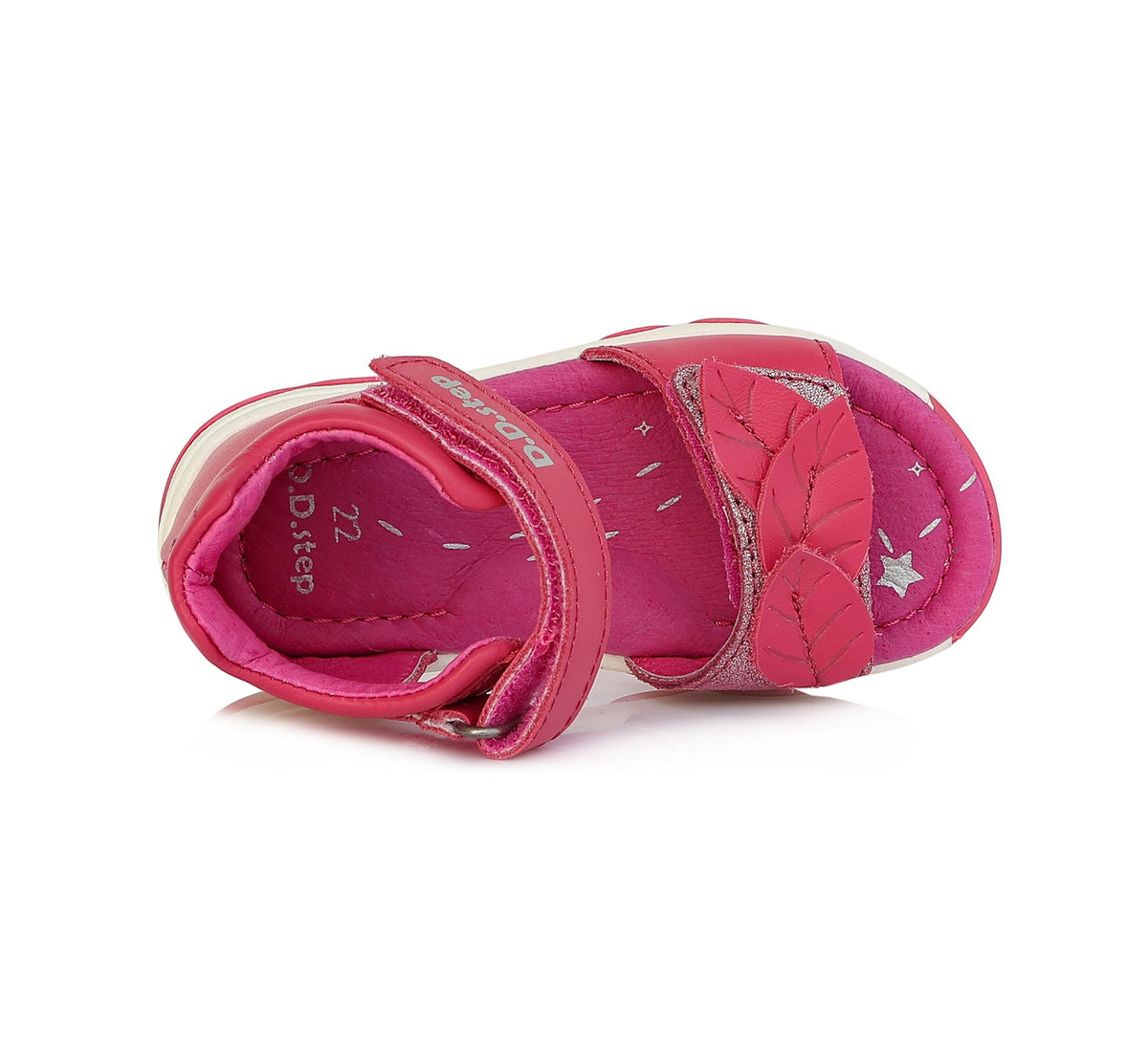 Басоножки D.D.Step для девочек красные AC64260BM