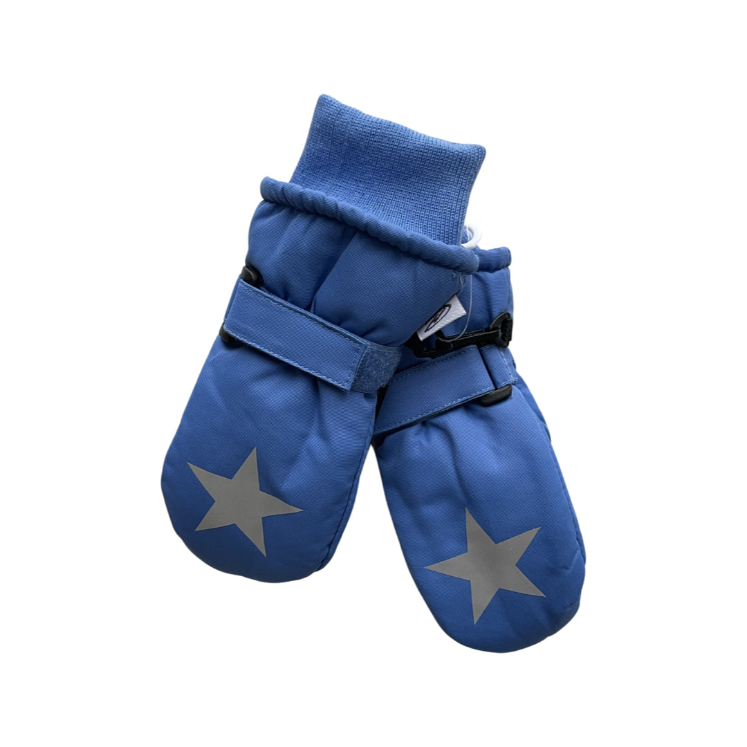 HANDAI Boys' Blue Mitten Waterproof Snow Gloves 5517_blue