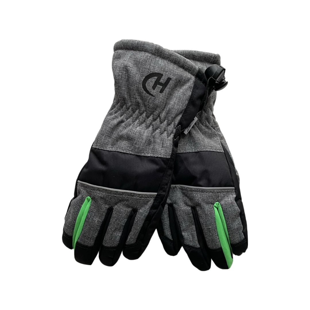 HANDAI gray fingerless waterproof snow gloves 