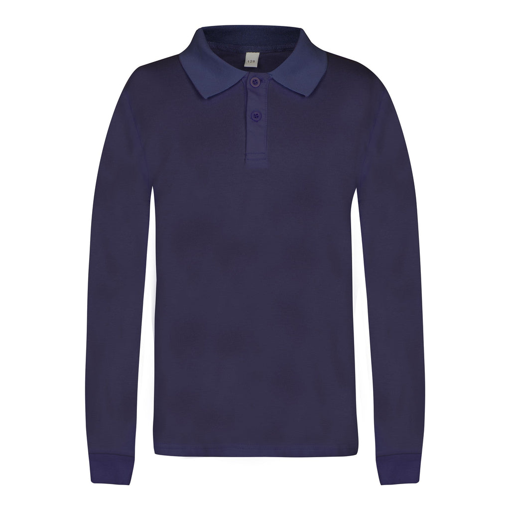boys shirt dark blue long-sleeve T-shirt Polo long dark blue_128-152