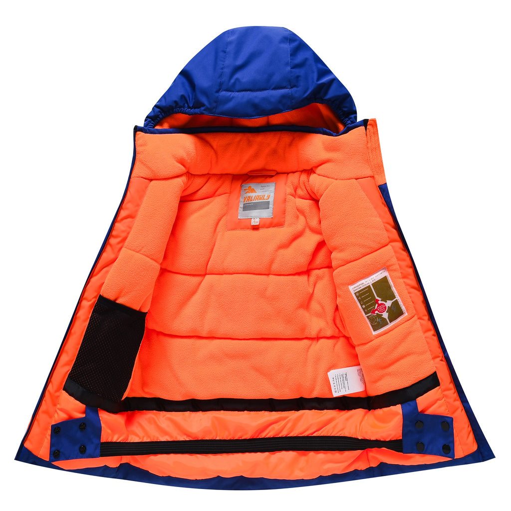 Valianly Boys' Blue 2-Piece Winter Snowsuit 9317_blue