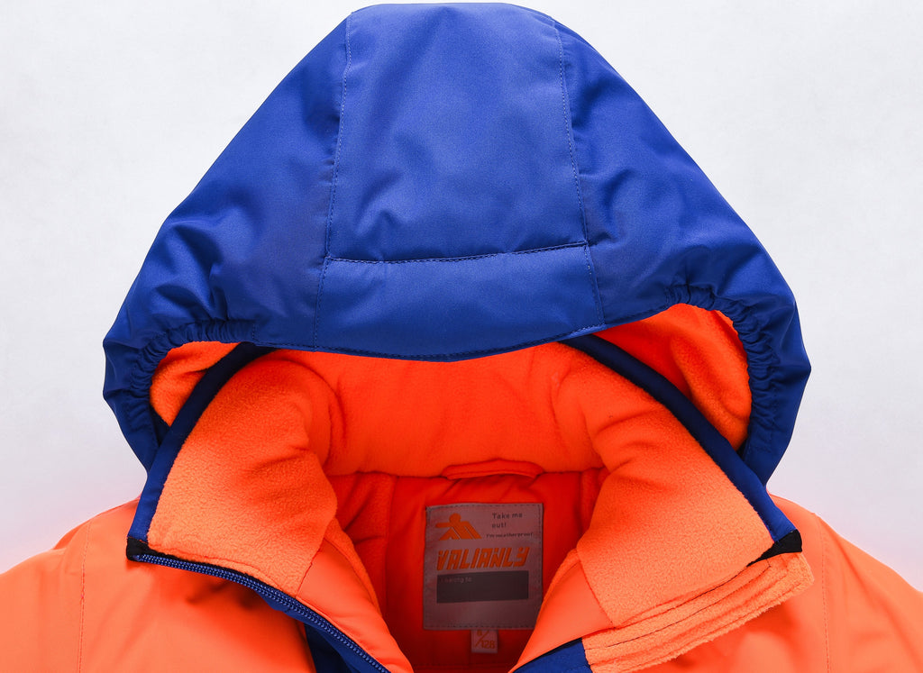 Valianly Boys' Blue 2-Piece Winter Snowsuit 9317_blue