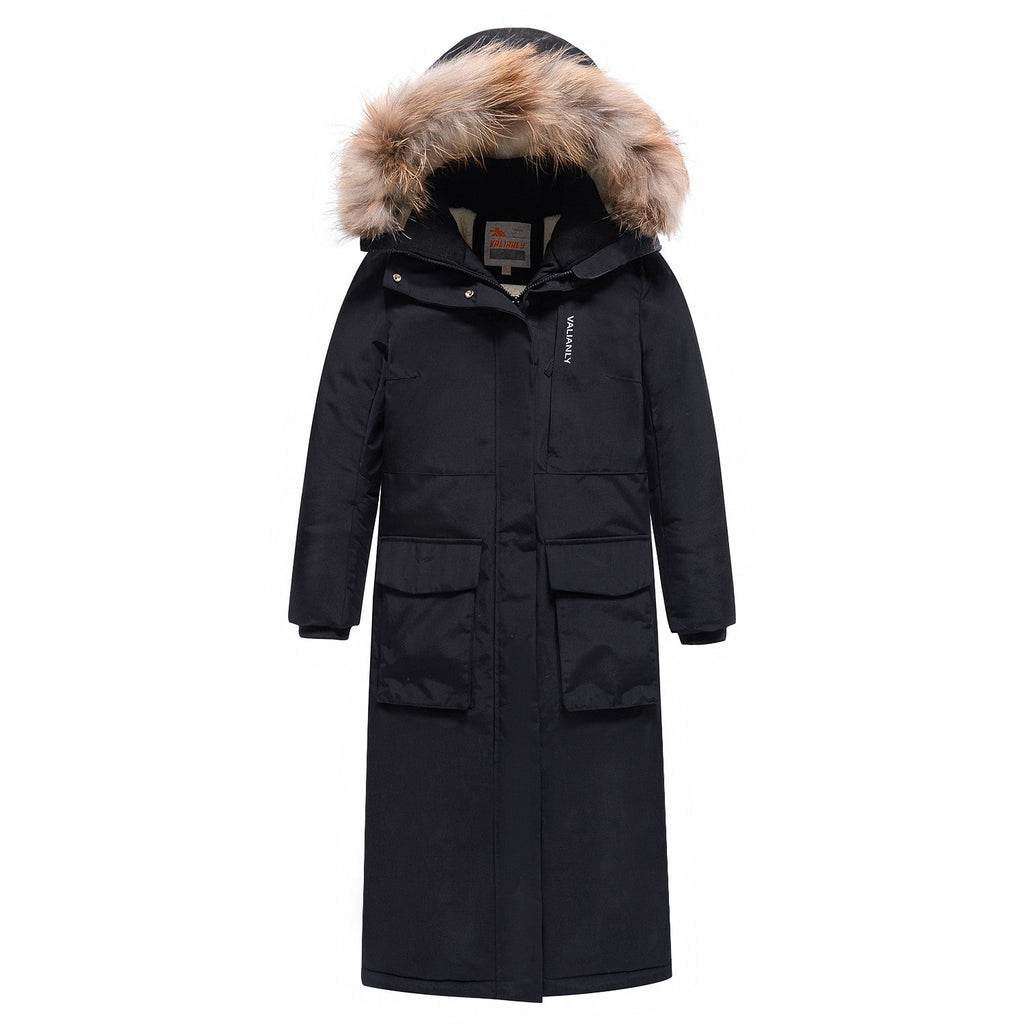 Valianly coat for girls black winter jacket/coat 9344_black