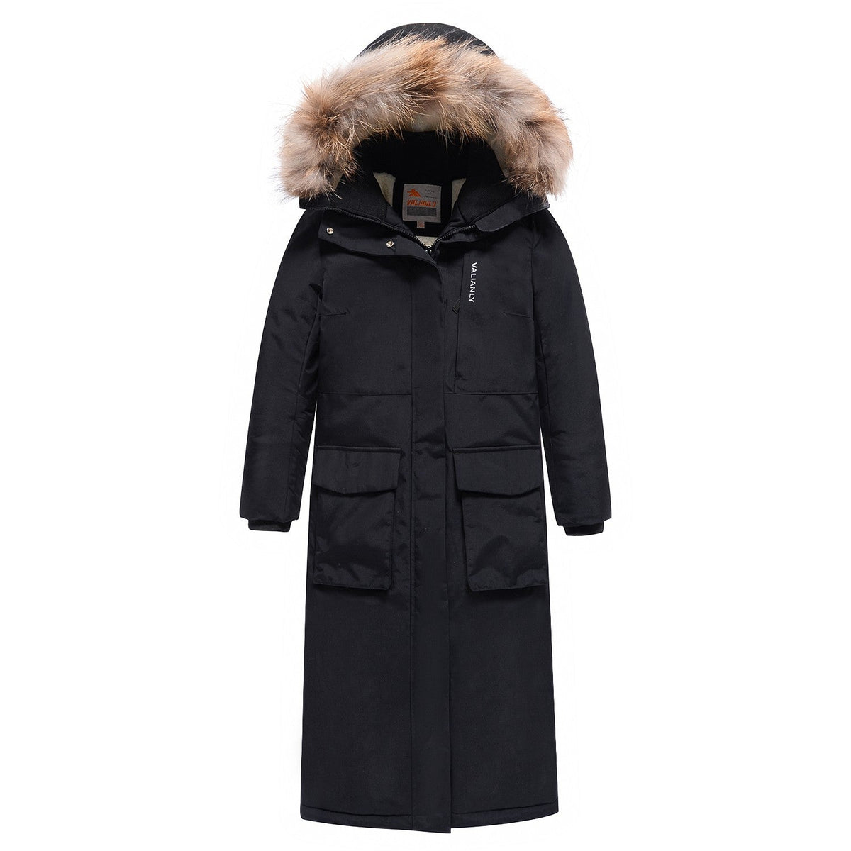 Valianly coat for girls black winter jacket/coat 9344_black