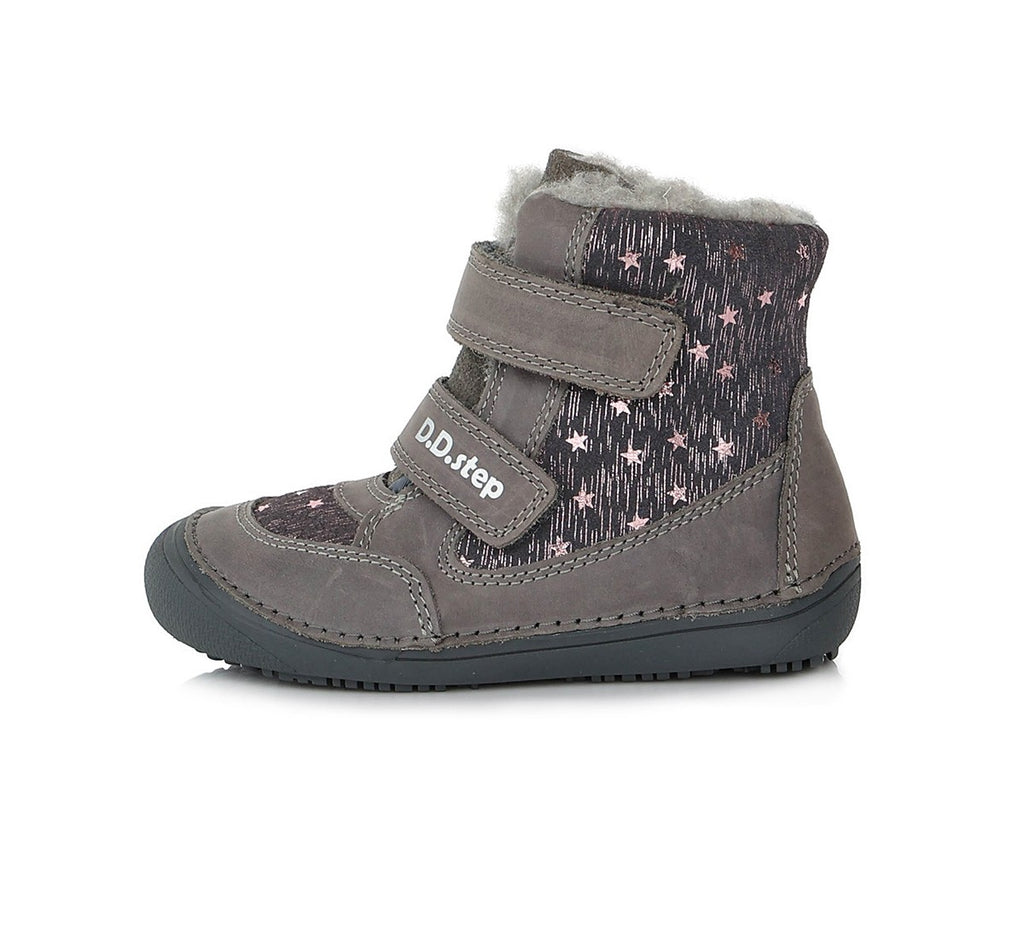 Barefoot D.D.Step batai mergaitėms – su vilnos pamušalu, natūralaus judesio laisvė