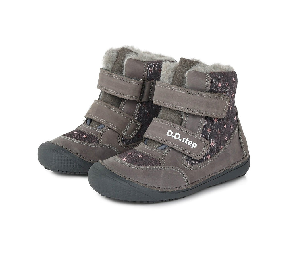 Barefoot D.D.Step batai mergaitėms – su vilnos pamušalu, natūralaus judesio laisvė
