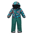 Valianly Boys' One-Piece Green Winter Suit 9407_Green
