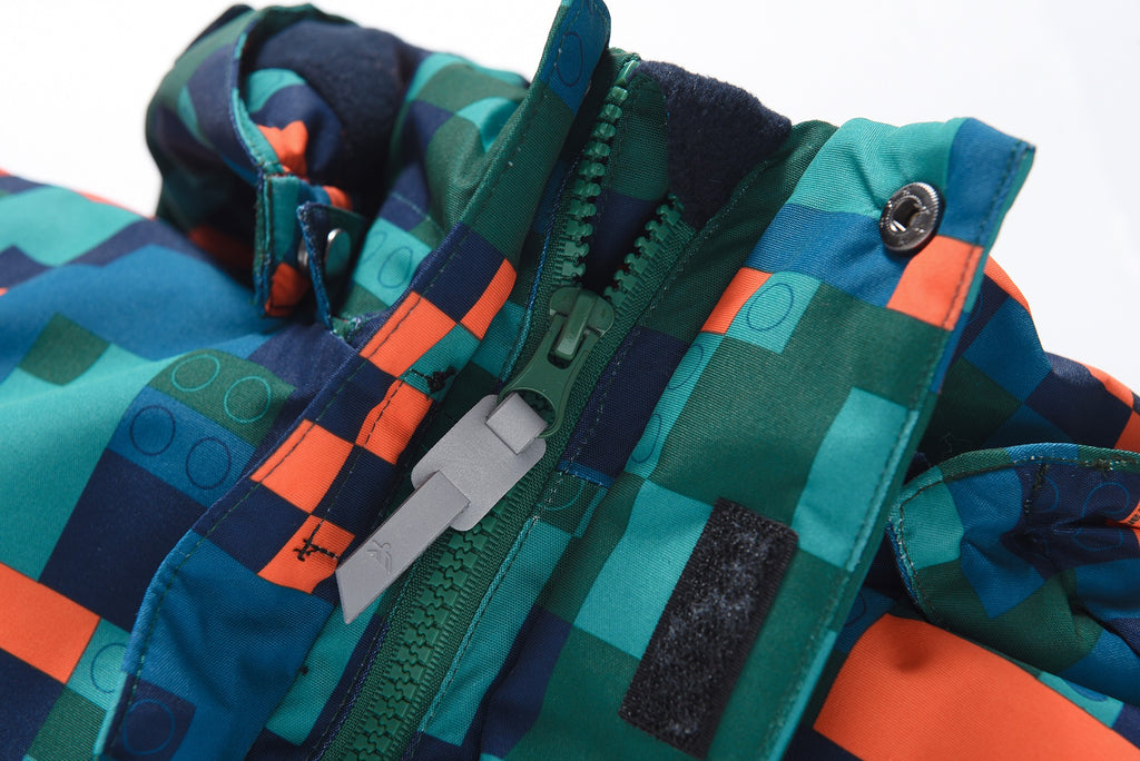 Valianly Boys' One-Piece Green Winter Suit 9407_Green