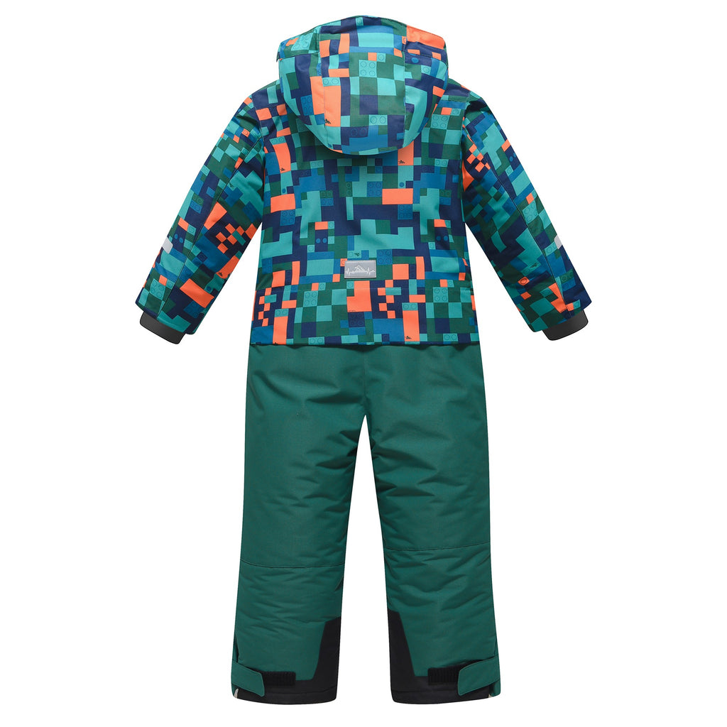 Valianly Boys' One-Piece Green Winter Suit 9407_Green