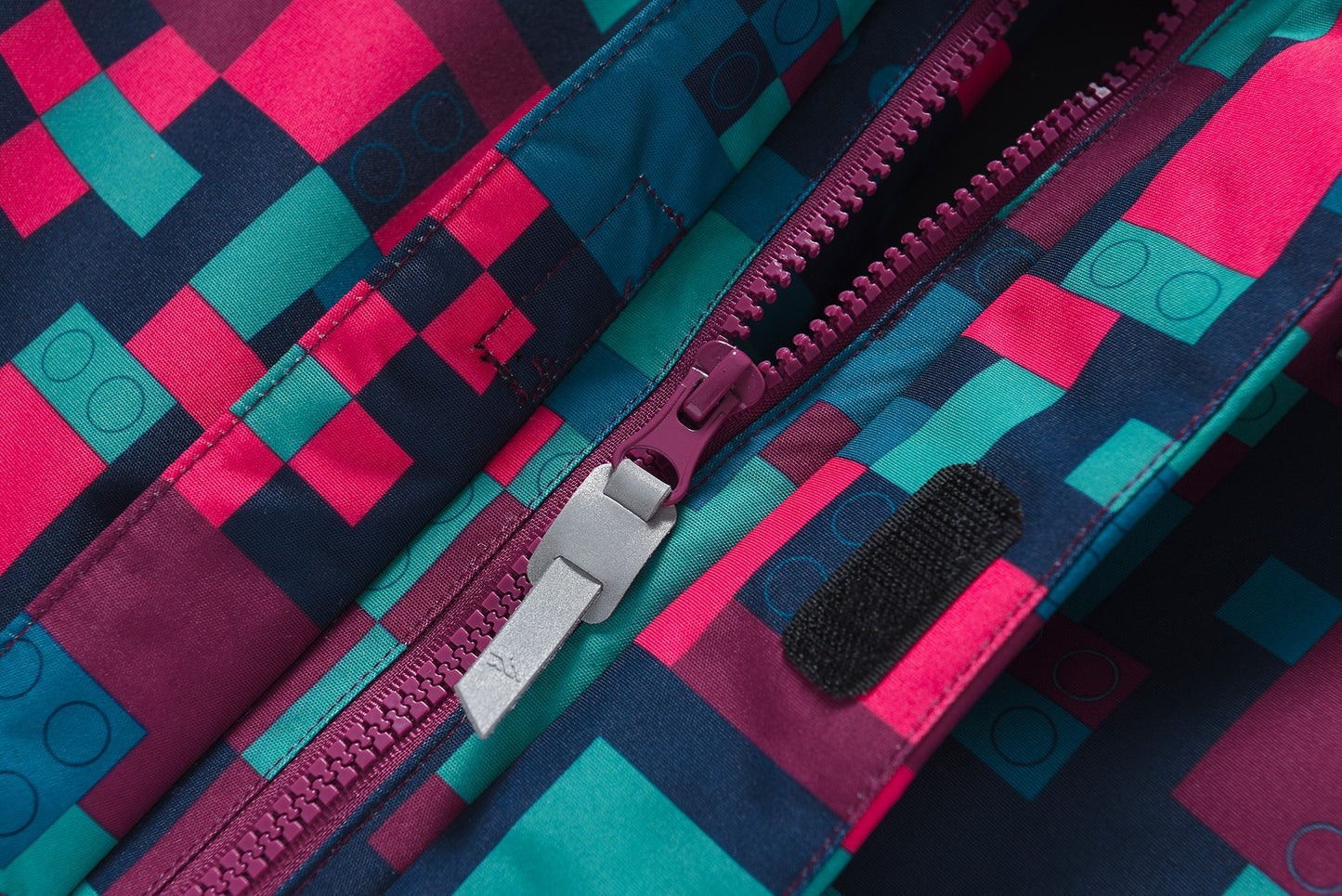 Valianly kombinezonas mergaitėms vientisas violetinis žieminis 9408_Maroon