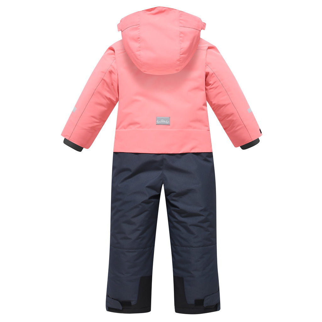 Valianly Girls' One-Piece Pink Winter Snowsuit 9410_Dark Pink