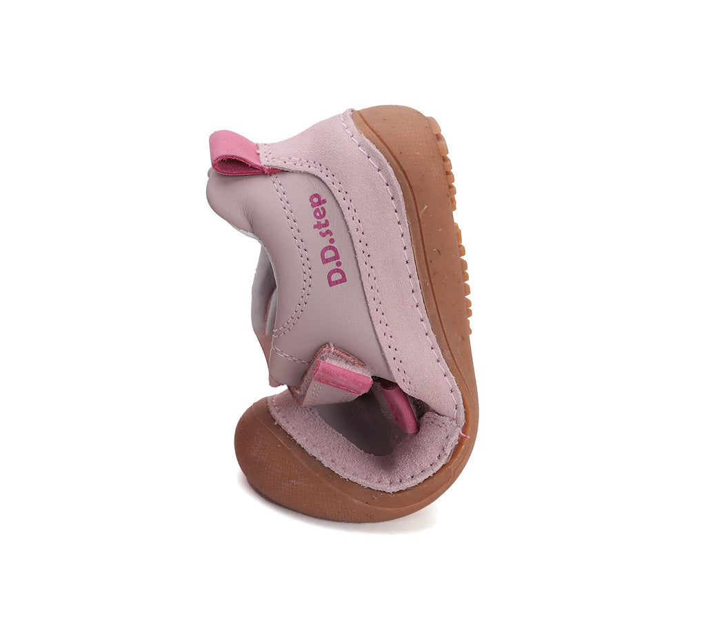 Barefoot D.D.Step batai rožinė mergaitėms rudeniui ir pavasariui – natūralaus judesio laisvė