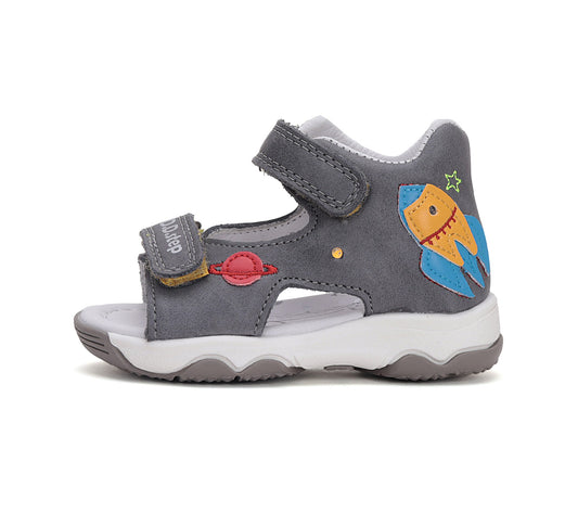 Grey LED sandals 20-25 d. G064-51816A 