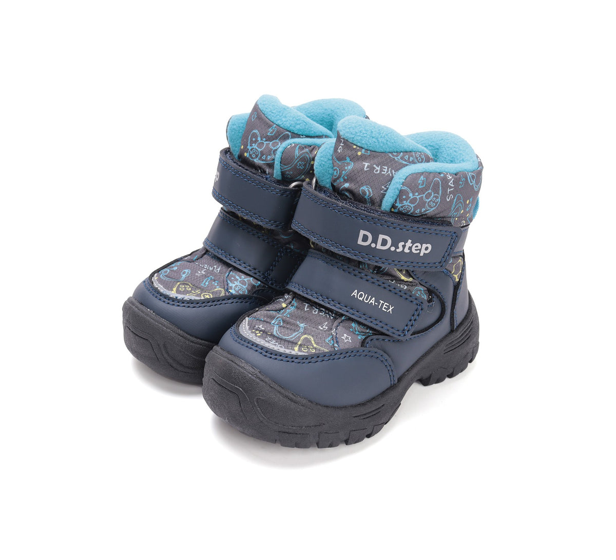 Зимние ботинки D.D.Step для мальчиков P081-52299AL, снежные, на шерсти
