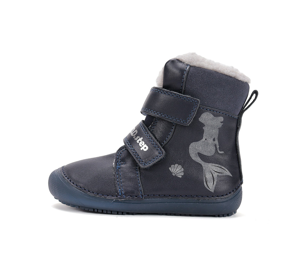 D.D.Step barefoot žieminiai batai mergaitėms su vilna W063-52263MW