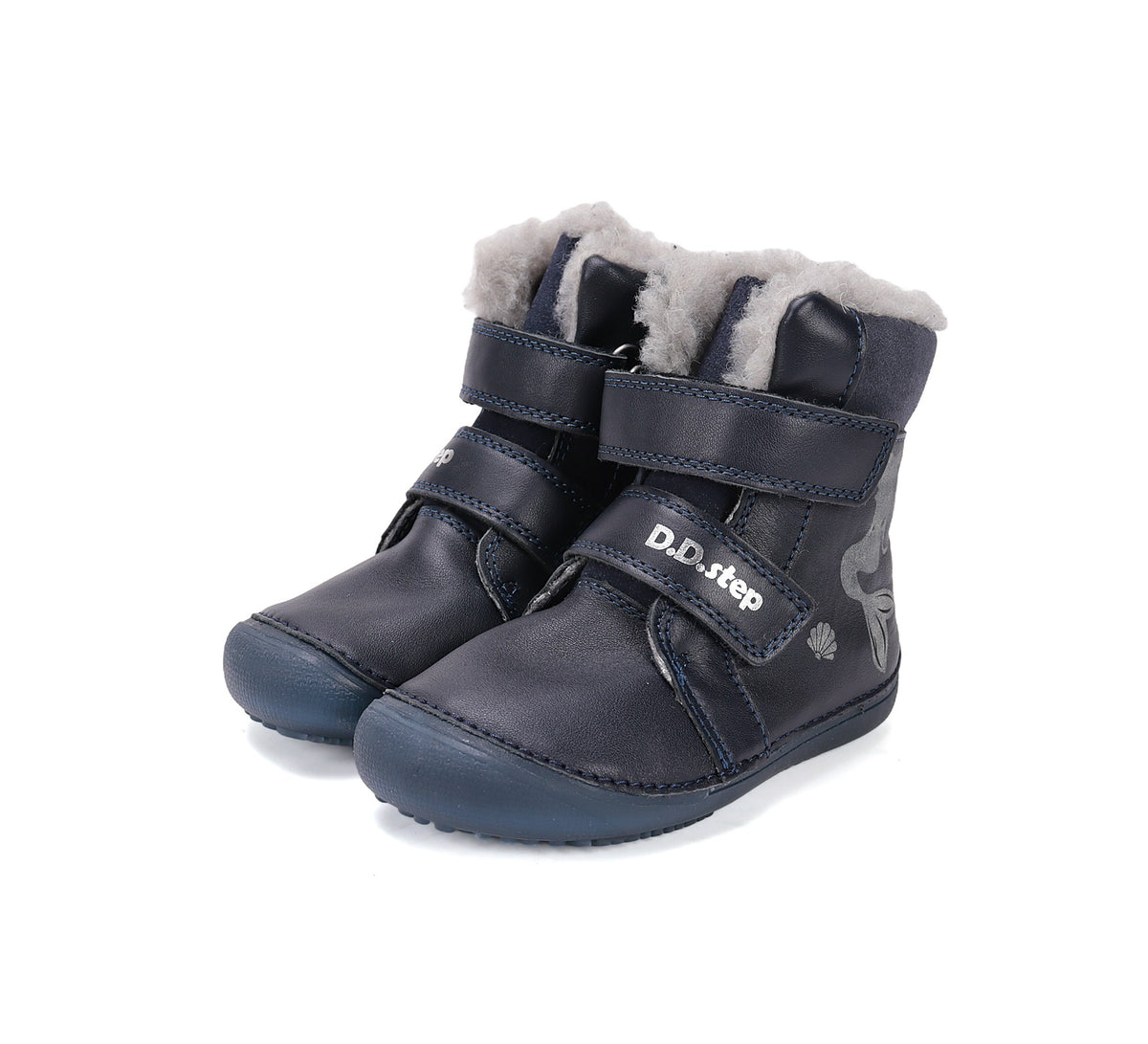 D.D.Step barefoot žieminiai batai mergaitėms su vilna W063-52263MW