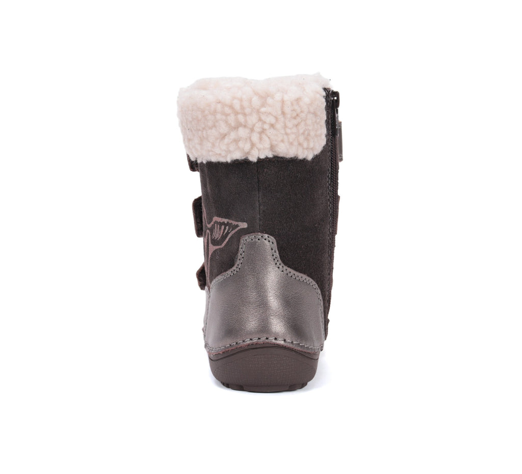 D.D.Step barefoot žieminiai batai mergaitėms su vilna W063-52534AMW