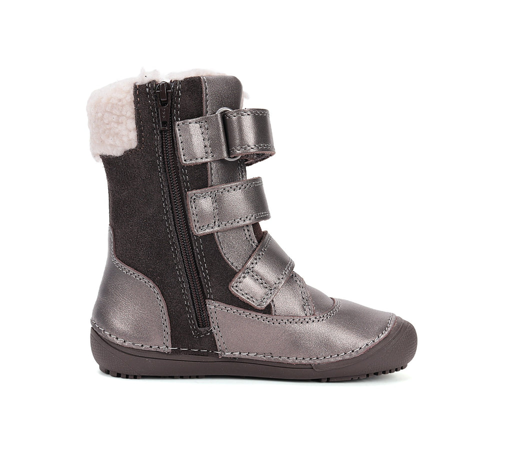 D.D.Step barefoot žieminiai batai mergaitėms su vilna W063-52534AMW