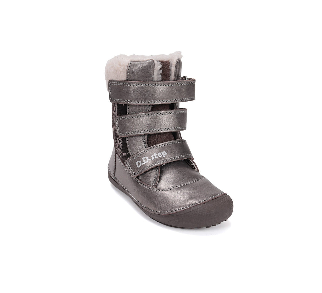 D.D.Step barefoot žieminiai batai mergaitėms su vilna W063-52534AMW