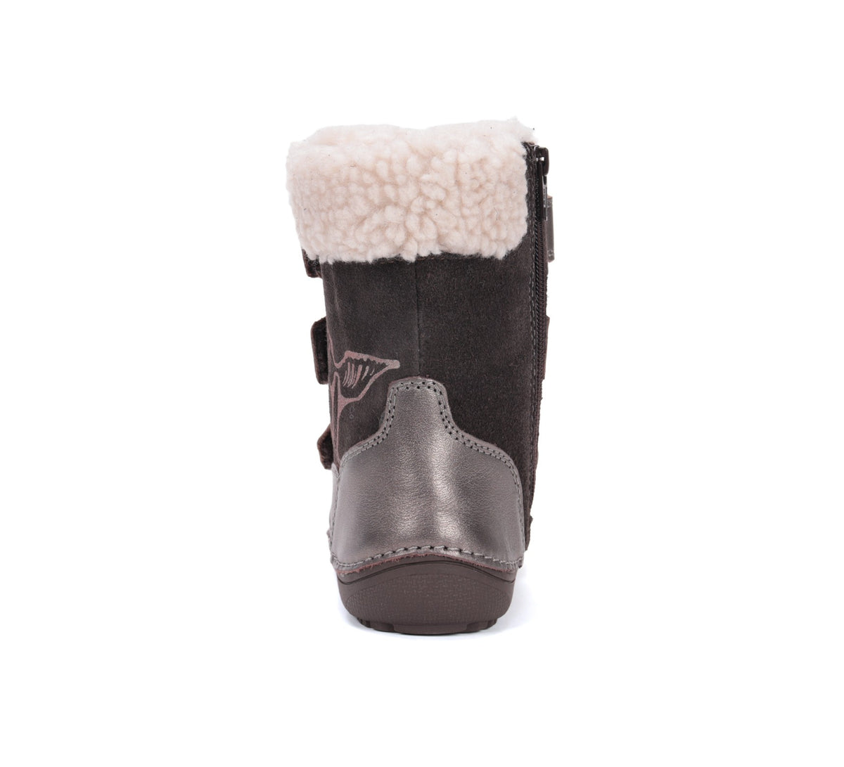 D.D.Step barefoot žieminiai batai mergaitėms su vilna W063-52534ALW
